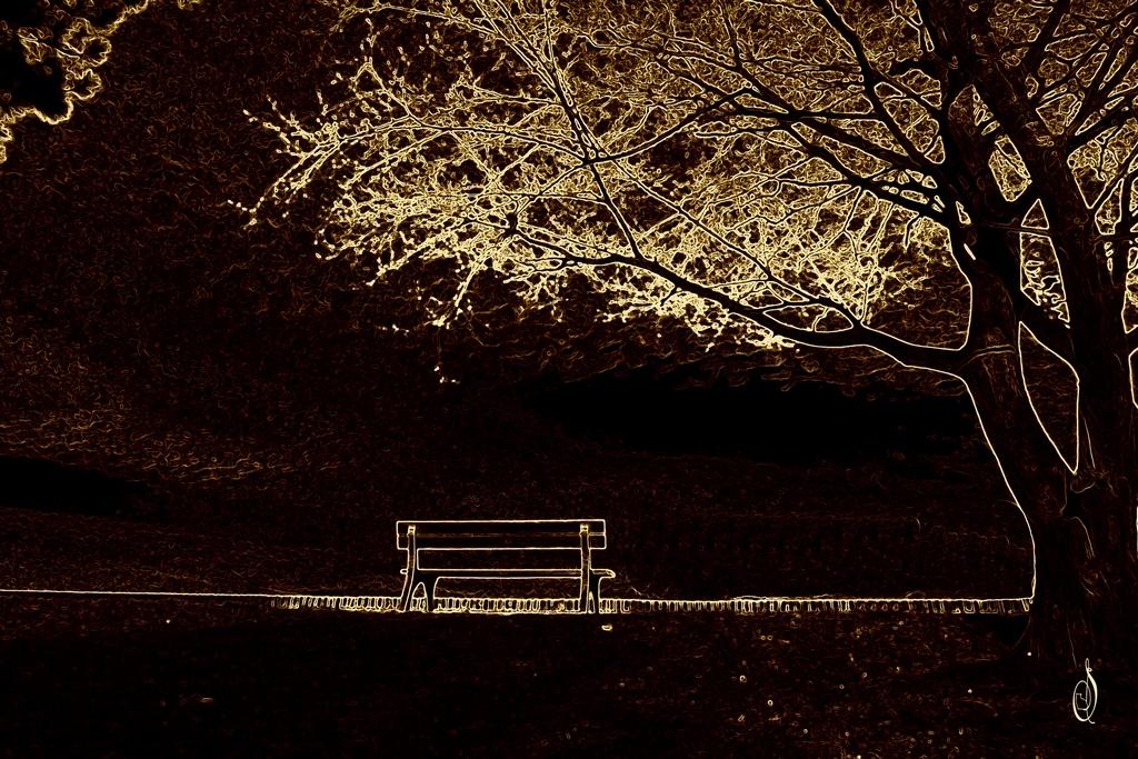 Prague 933 banc seul soustraction copie copie